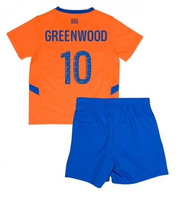 Olympique de Marseille Mason Greenwood #10 Tredje Tröja Barn 2024-25 Kortärmad (+ Korta byxor)